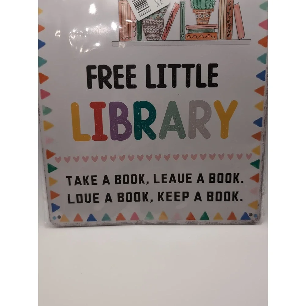 Free Little Library -Steel Decor Sign‎ 12x8